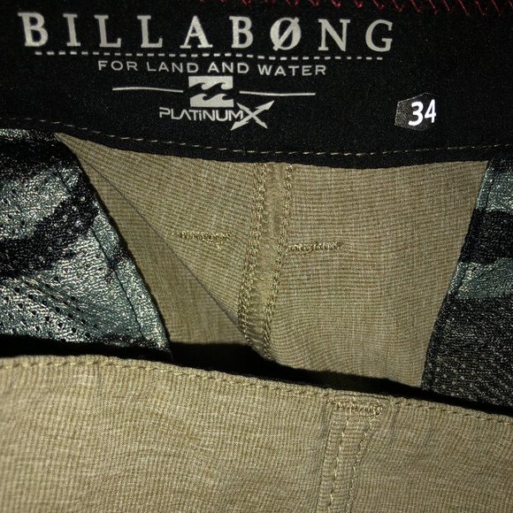 Billabong Platinum X board shorts sz 34 NWOT - Picture 6 of 7